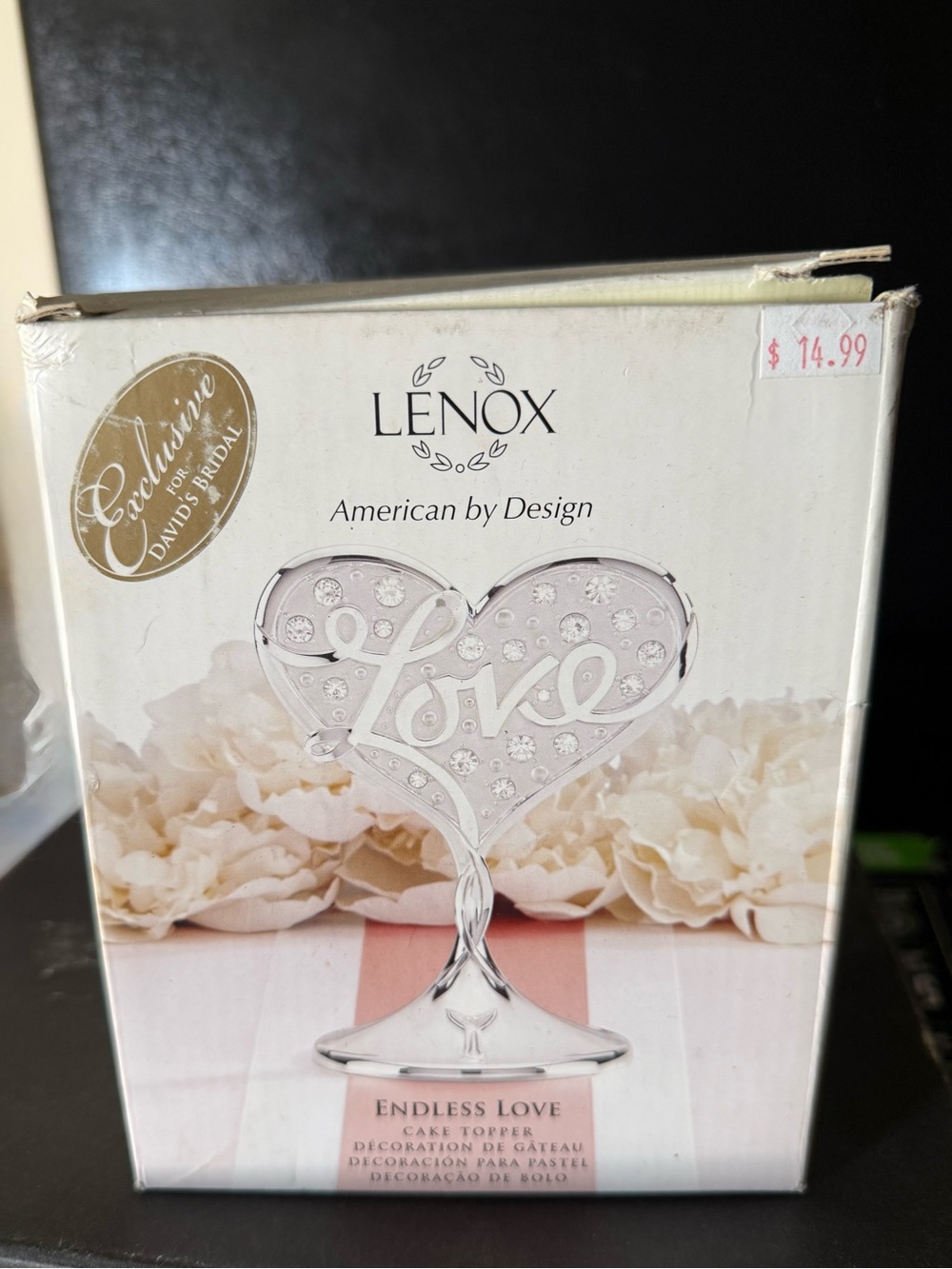 Lenox ‘Endless Love' Heart Cake Topper